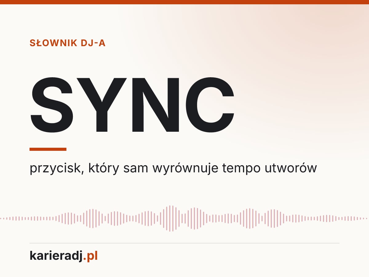 SYNC: przycisk, który sam wyrównuje tempo utworów